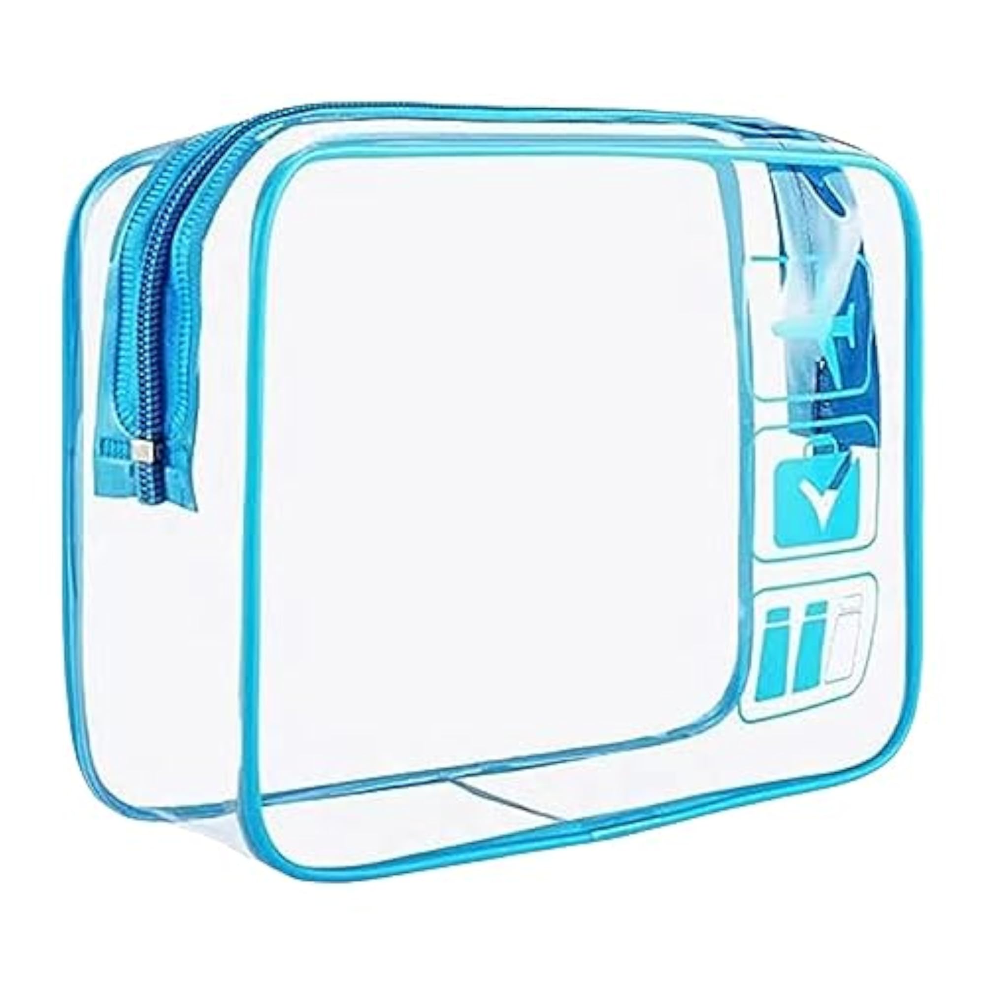 Clear Makeup Bag for Essentials, Traveling